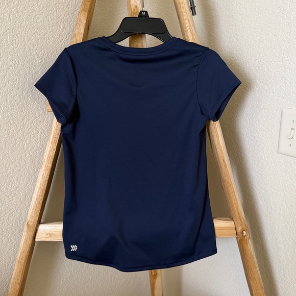 All in Motion Navy Activewear Top with Soccer theme - Picture 3 of 3